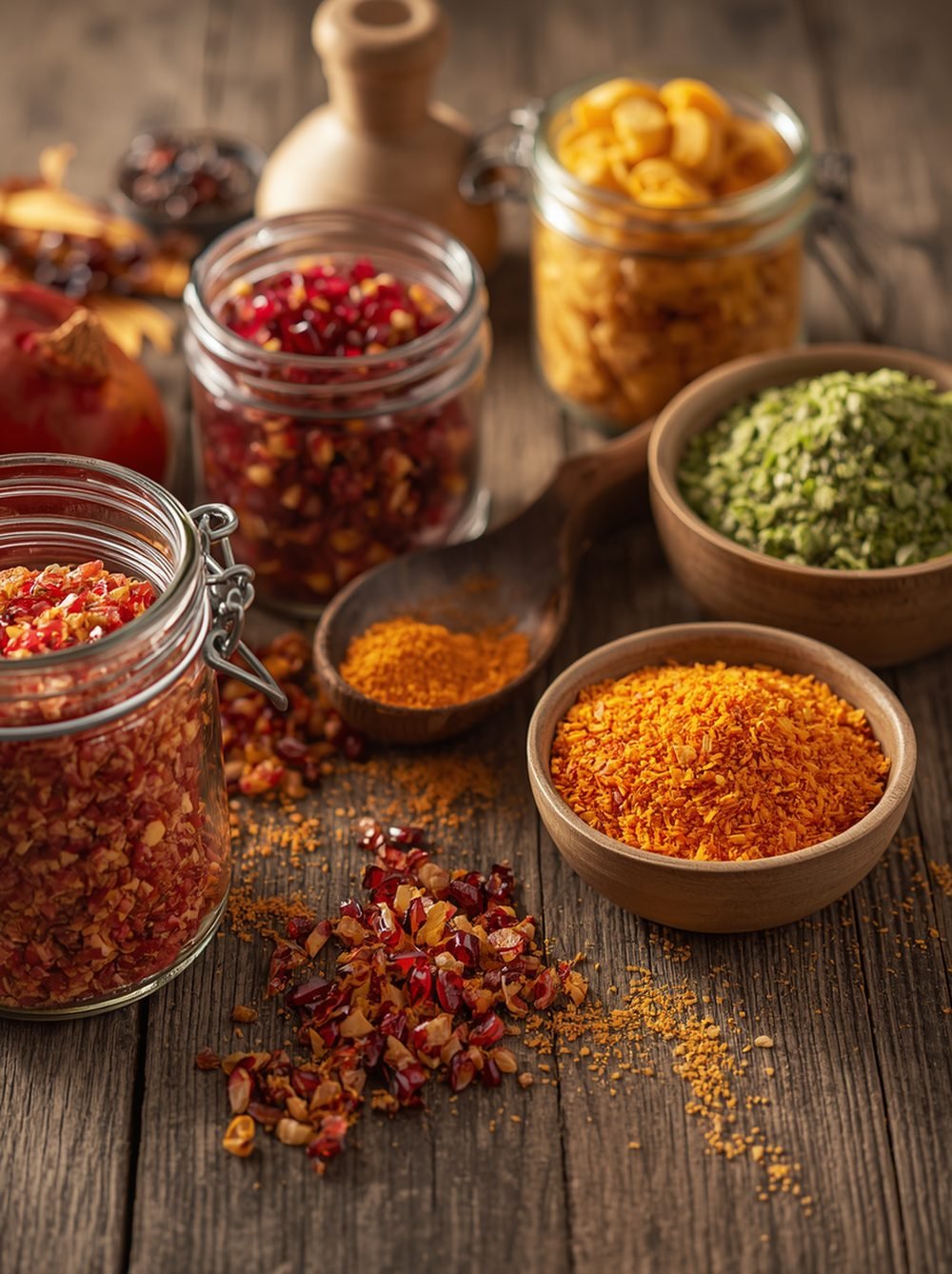 Dehydrated flakes, granules and powders — preview